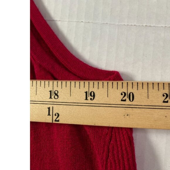 Chico's Women's Red Sleeveless Knit Tank Size L (Chico Size 2) Office, Capsule - Picture 7 of 8